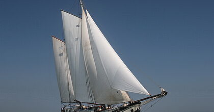 Klassenfahrten mit hoefer sport und reisen in Holland auf dem iyselmeer. Segelschiff