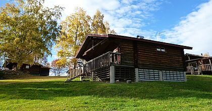 Haus auf der Sommerreise in Schweden im Urlaub für Familien.